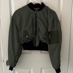 Hudson Olive Green Bomber Jacket